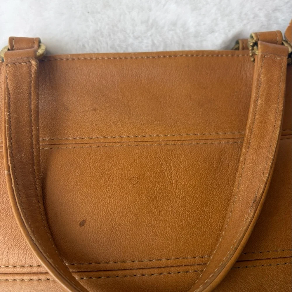Coach Vintage Tan Leather H8D 9081 Tribeca Bucket Shoulder Bag Purse - Picture 7 of 7